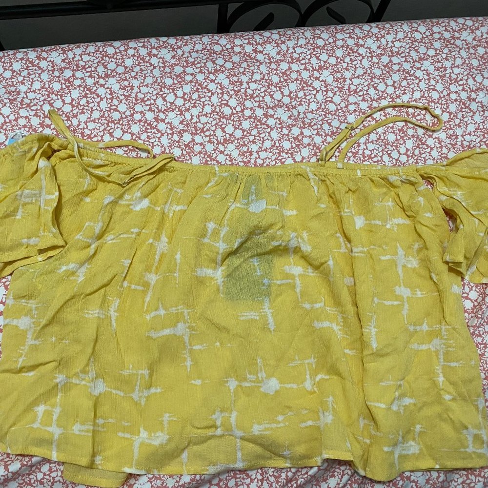 Off the shoulder summer blouse